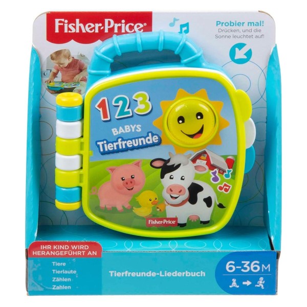 Mattel GFP29 - Fisher Price - Tierfreunde-Liederbuch