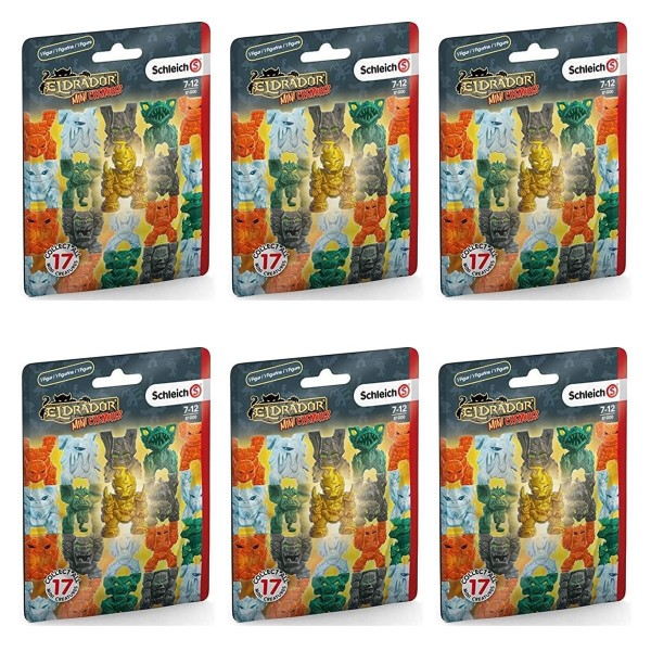 Schleich 87869 BUNDLE sort. - Eldrador - Mini Creatures - Figuren-Set mit 6 Tüten