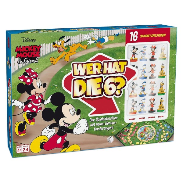 ASS 30103 - Disney - Mickey Mous and Friends - Gesellschaftsspiel, Familienspiel, Wer hat die 6?