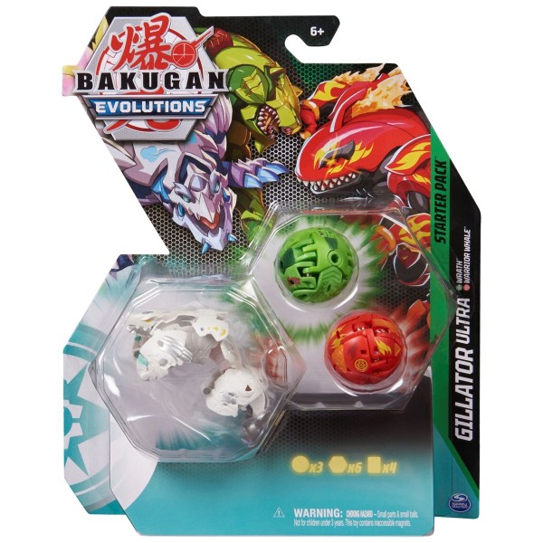 Spin Master 6063071 (20138097) - Bakugan Evolutions - Starter Pack inkl. Gillator Ultra, Wrath & War