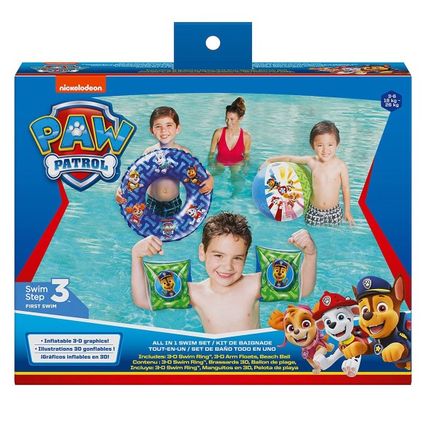 Spin Master 6061289 (20132304) - Paw Patrol - All-in-One Schwimmset, Spielen und Schwimmen